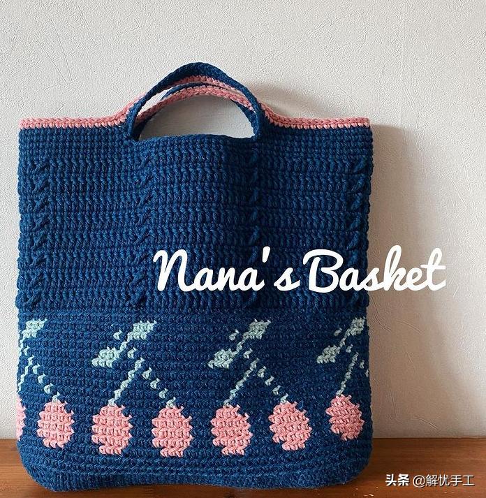 韩国钩针教程,简单的钩针编织包