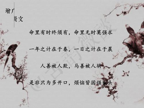 增广贤文顾全大局的句子,增广贤文忍得一时之气