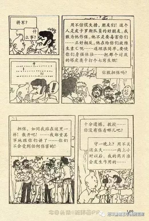 丁丁历险记之丁丁在刚果,丁丁历险记丁丁被石头绊倒