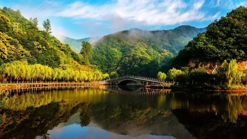 洛阳重渡沟景区夜景,洛阳重渡沟之山水篇