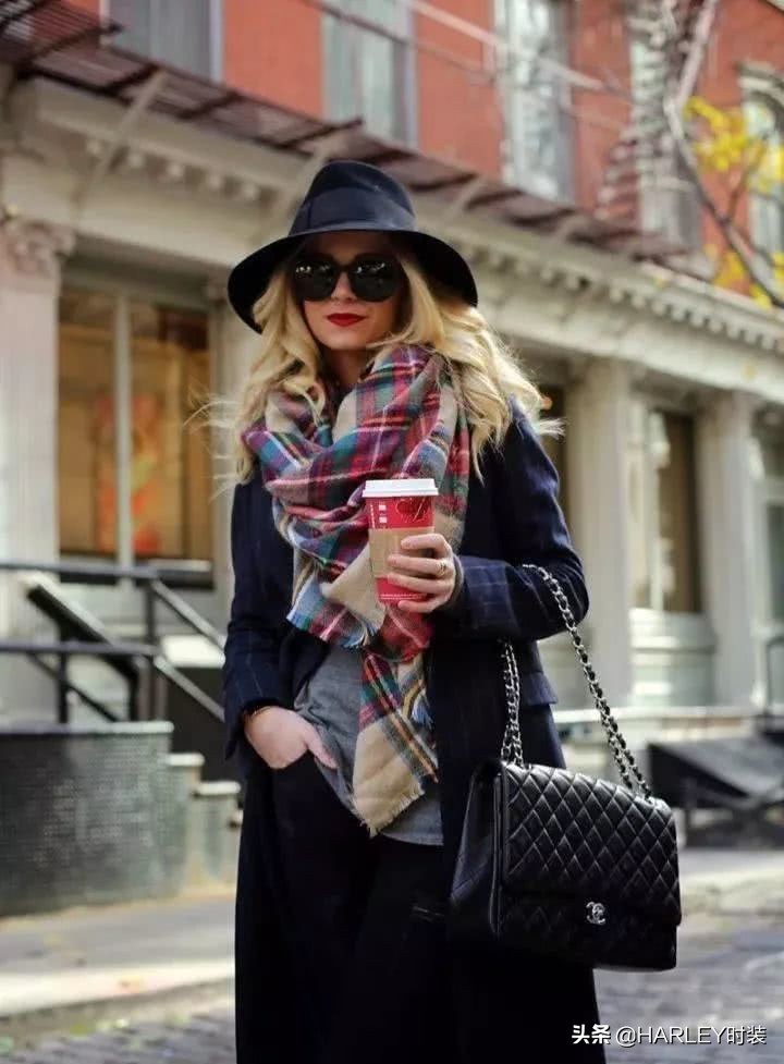 秋冬围巾超好看又时髦的系法,紫小妮秋冬围巾八种系法