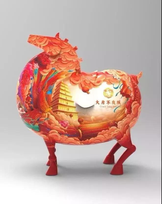 西安大唐不夜城感受一下灯火璀璨,国潮年货带给你不一样的年味