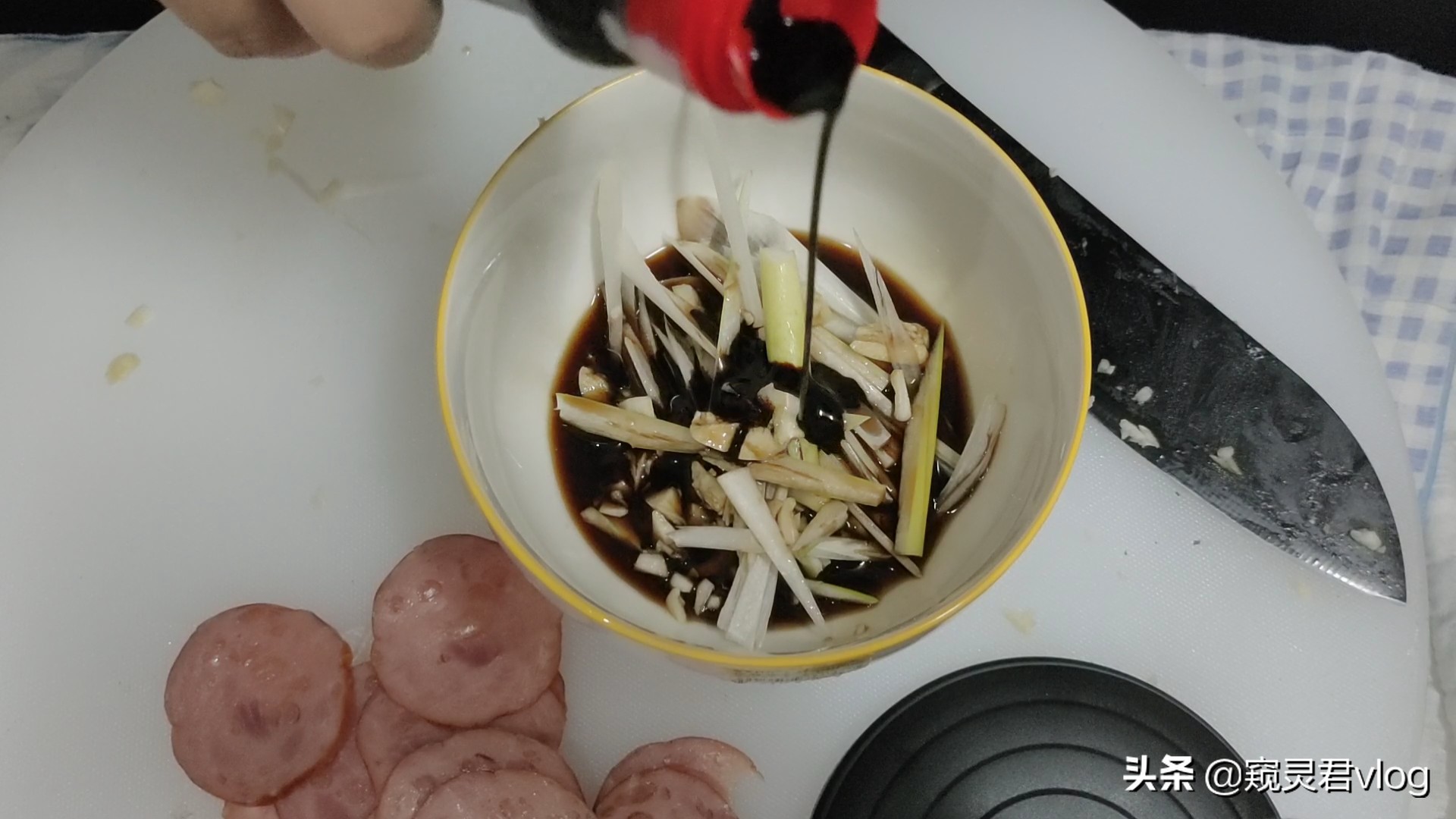 超下饭的凉拌火腿,凉拌素火腿最简单的做法