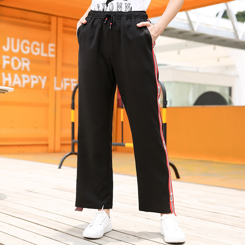 长腿阔腿裤女高腰垂坠感,女士长腿夏季冰丝薄款阔腿裤