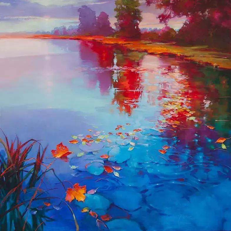 三个画家笔下的雪景,三位油画家的风景画