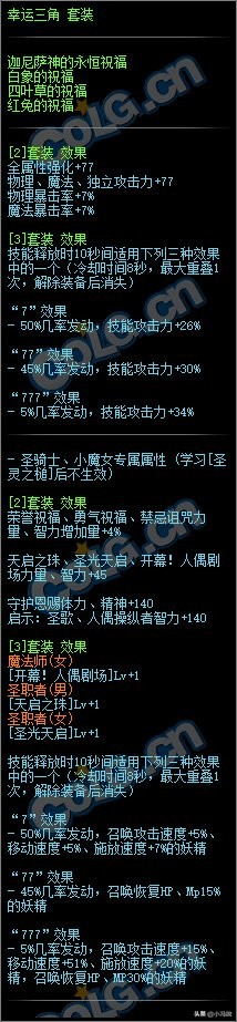 「爆料」韩服100级史诗/神话套装,首饰属性一览