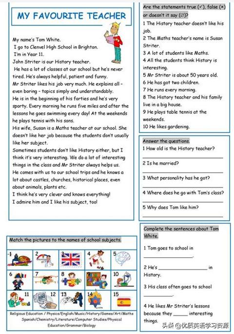 myfavouriteteacher英语绘本,英语作文myfavouriteteacher