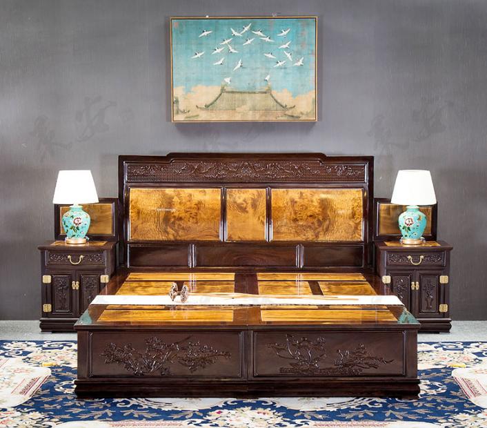 金丝楠木床有什么优缺点,有设计感的金丝楠木床