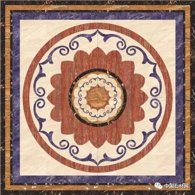 卫生间花洒水刀拼花效果图,高清水刀拼花图片