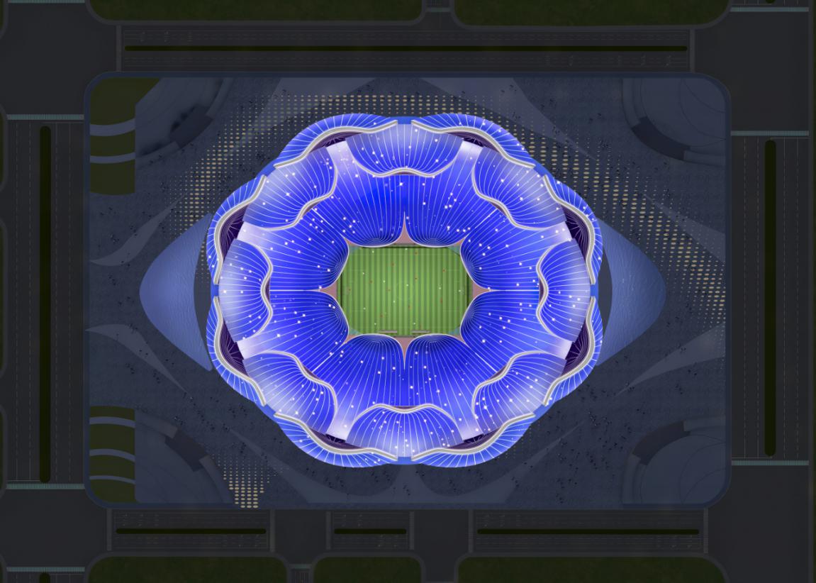 最美恒大足球场,恒大足球场重新设计