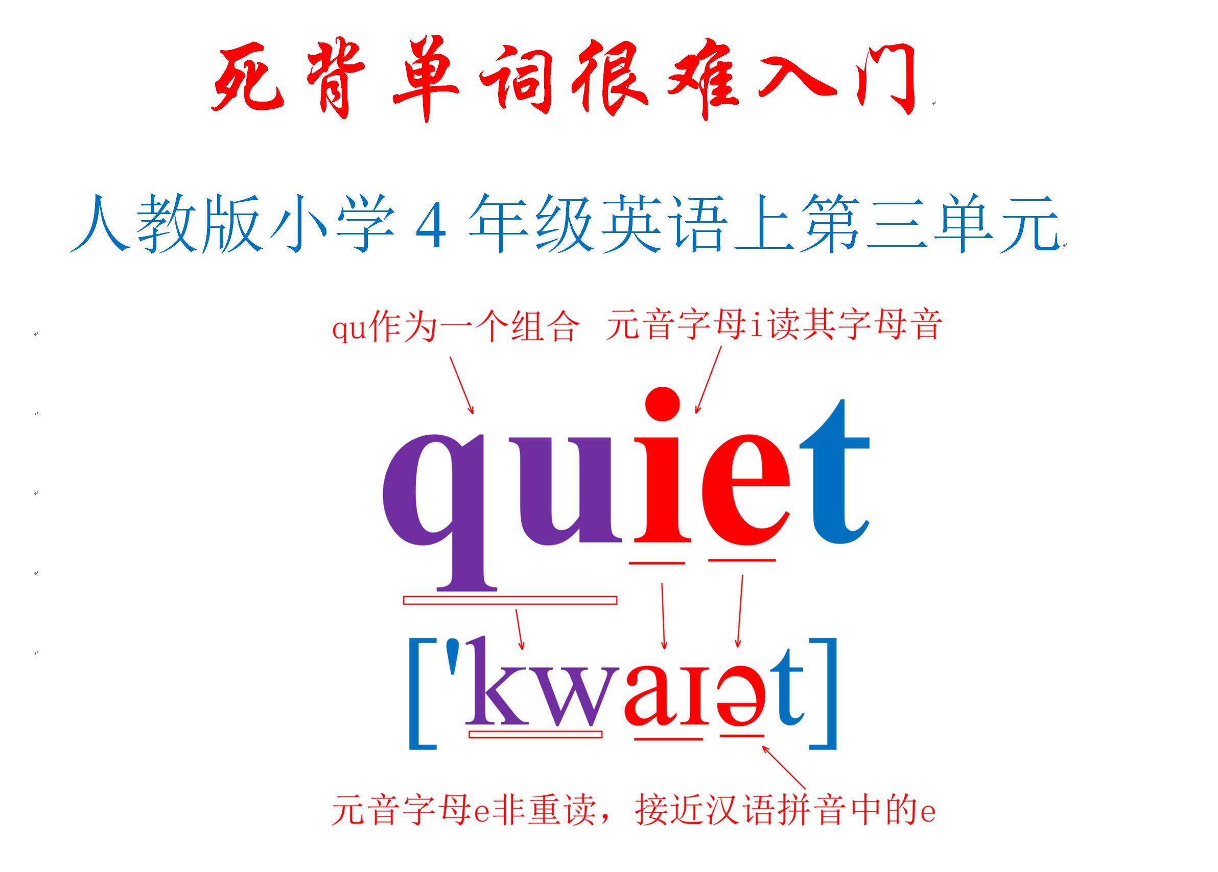 单词记忆法轻松背单词四年级上册,怎么背英语单词背得快四年级下册