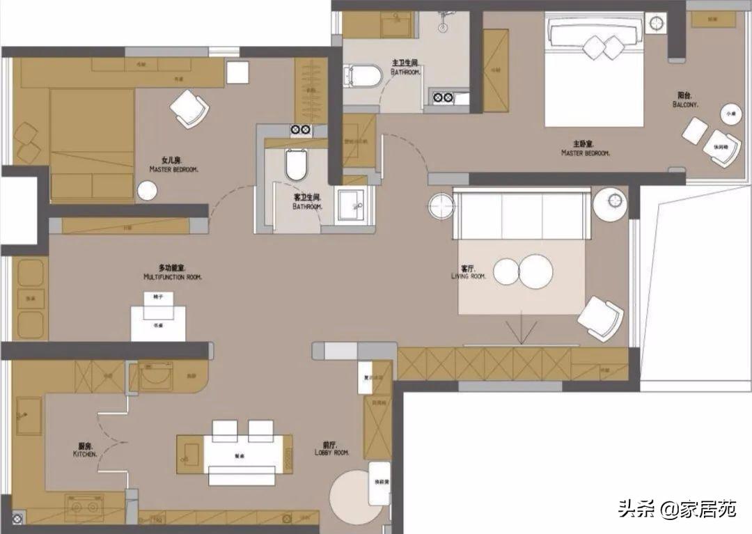 111㎡暗房惊艳翻身,简洁又耐看,还有超强储物力!