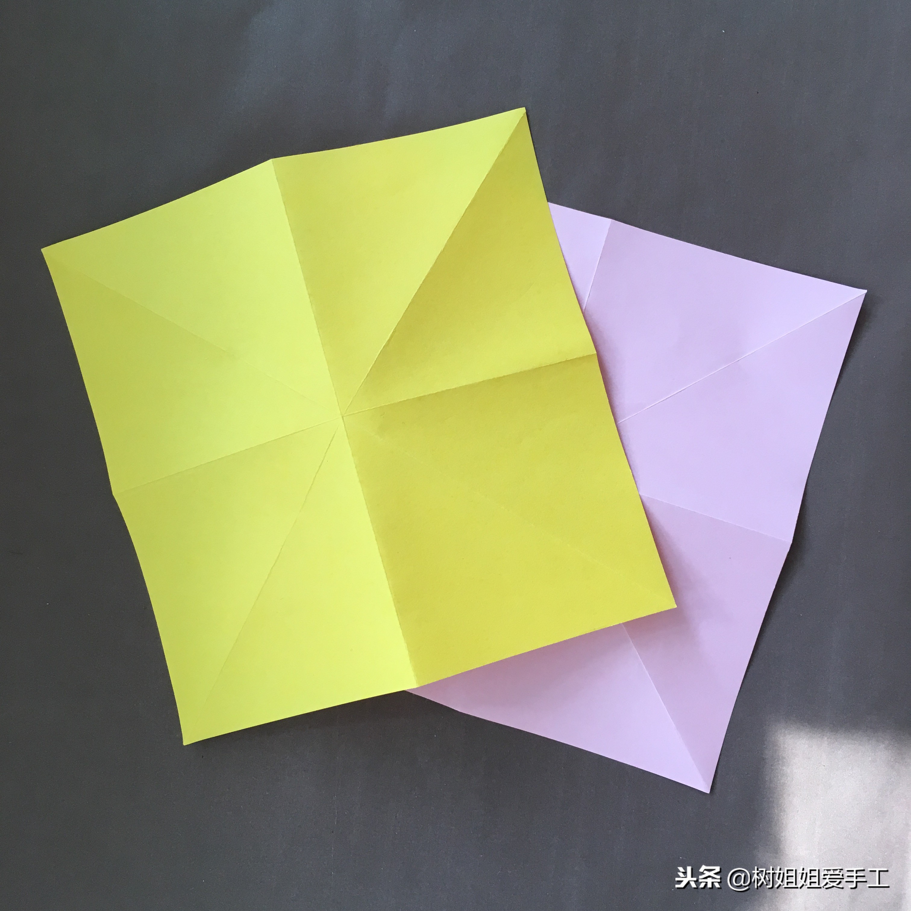 八角花篮手工制作折纸,八角小花篮折法