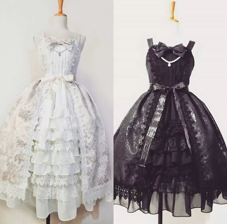 黑色洛丽塔洋装,藕粉色洛丽塔洋装