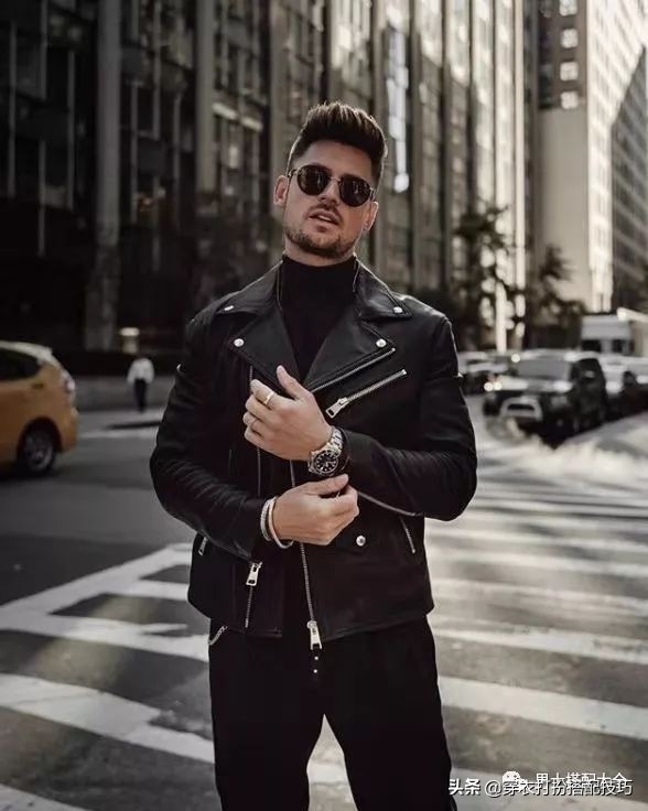 今日爆款男士皮衣春季138元,今年最流行的男青年穿真皮皮衣