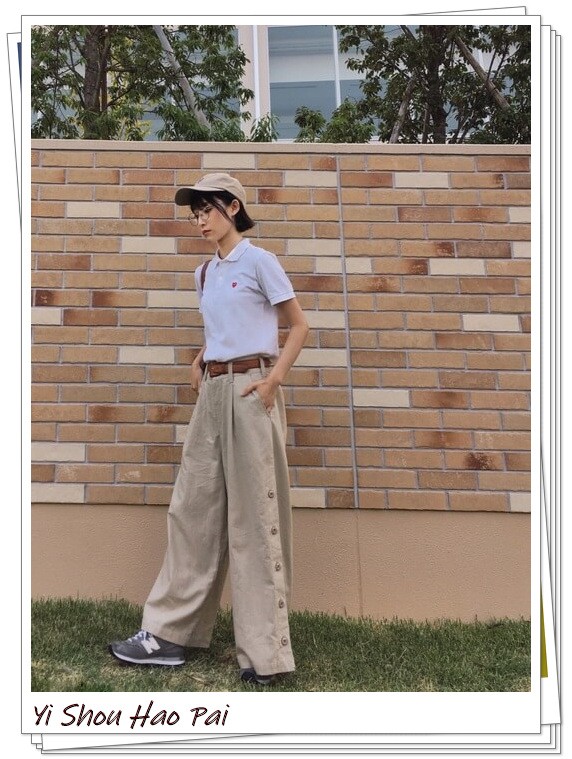 夏季运动服套装女新款休闲polo衫,女士穿polo衫怎么搭配