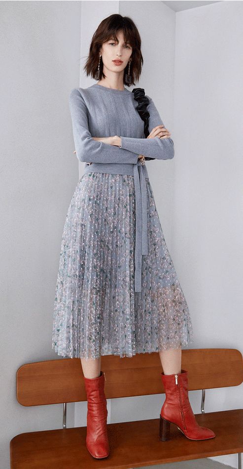 秋天必备的长袖连衣裙谁穿谁好看,秋天连衣裙6岁