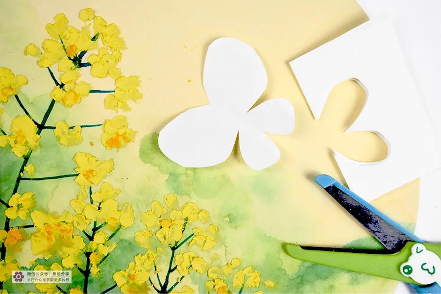 油画棒画油菜花,油菜花油画棒儿童画