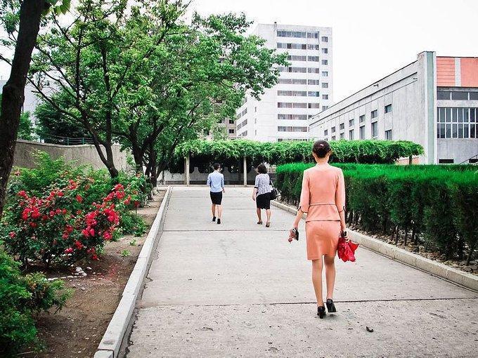 朝鲜美女背的名牌包包,朝鲜人喜欢手提包