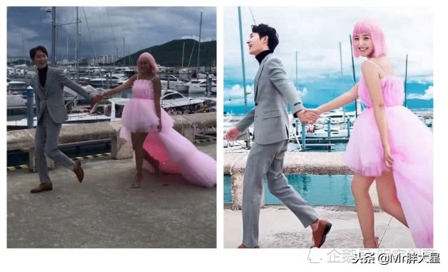 婚纱照胖子p图前后对比,婚纱照p的差别大吗