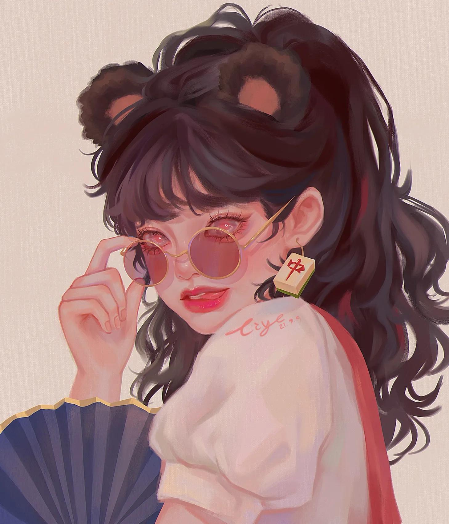 微信头像动漫卡通唯美女生,微信头像图片女动漫可爱抖音