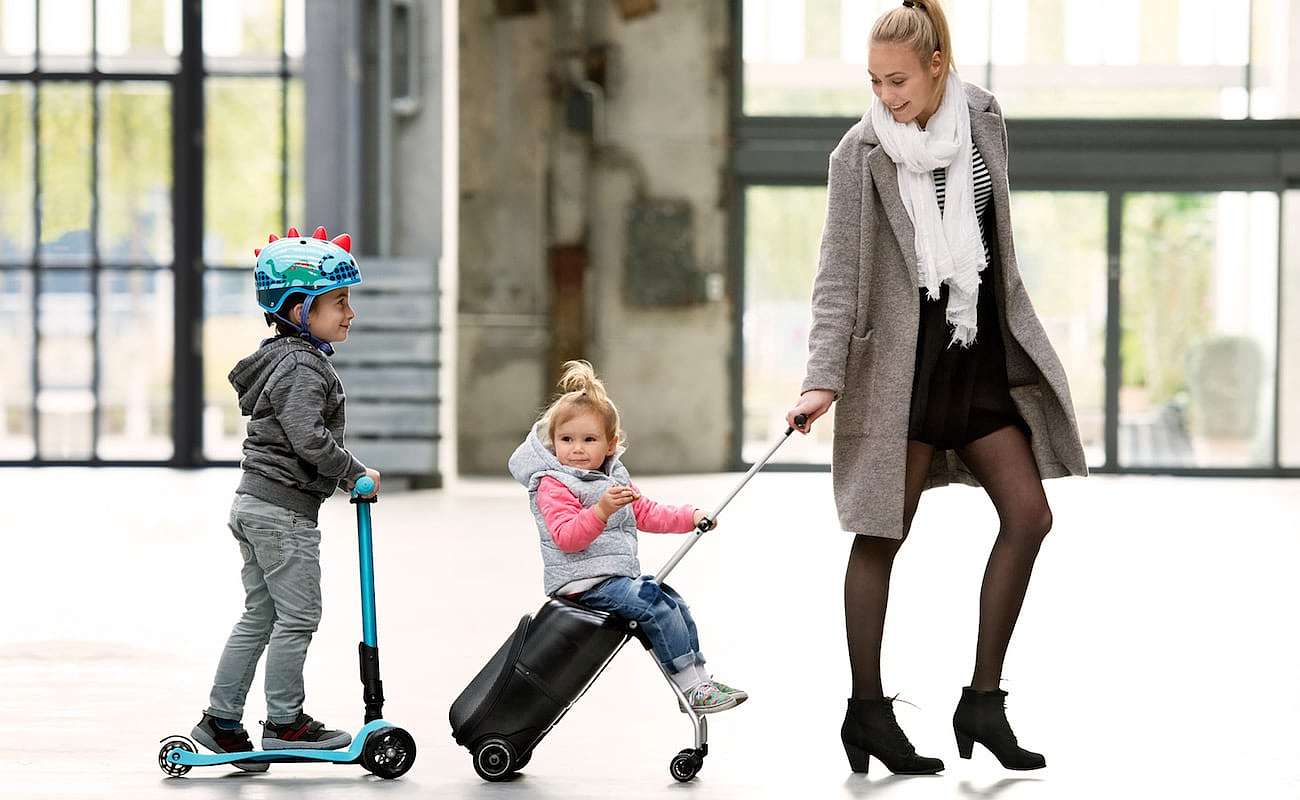 孩子不用抱,旅行更开心,宝妈神器微懒行李智能旅行伴侣