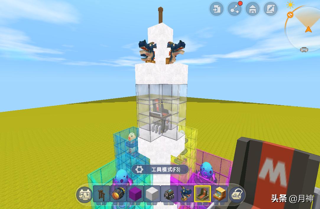 迷你世界长征2号火箭发射视频,迷你世界最强火箭可以发射导弹