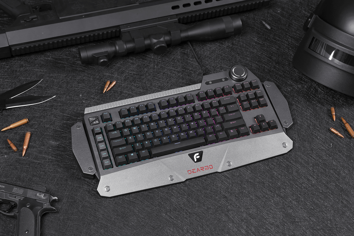 迪摩f4键盘设置,迪摩f4机械键盘深空灰