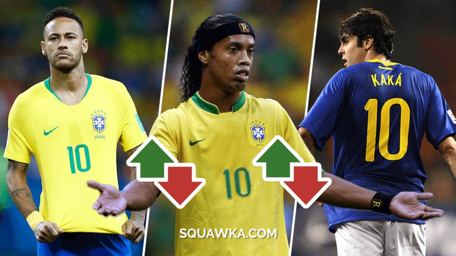 外媒评十大巴西10号球员：贝利济科领衔卡卡第六