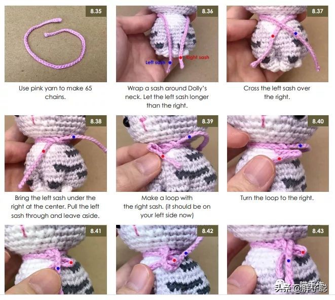 钩针玩偶加菲猫,钩针玩偶咖色