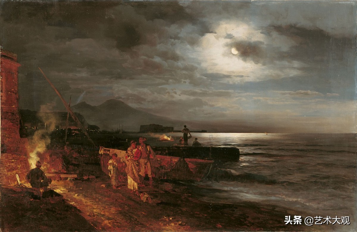 世界著名古典油画风景作品,奥斯瓦尔德阿肯巴赫