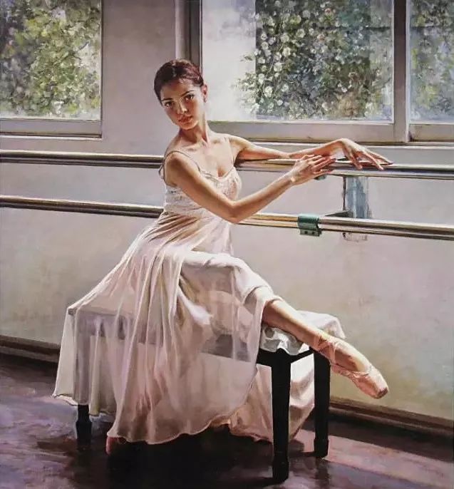 看完心跳加速！他*窥偷**老婆同事跳舞画了一组芭蕾少女卖了1200万