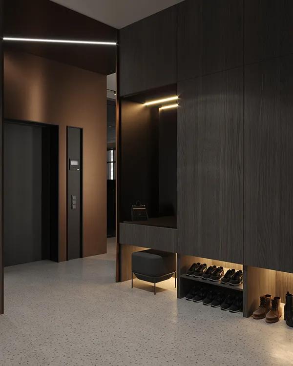 极简入户鞋柜，太喜欢这样的设计了