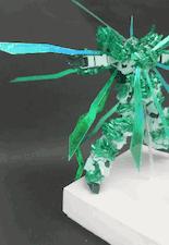 独角兽高达特效炸裂定格动画,结晶独角兽高达改造鉴赏