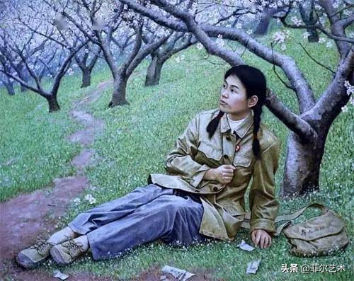 诗中有画的油画作品,油画人物写实油画