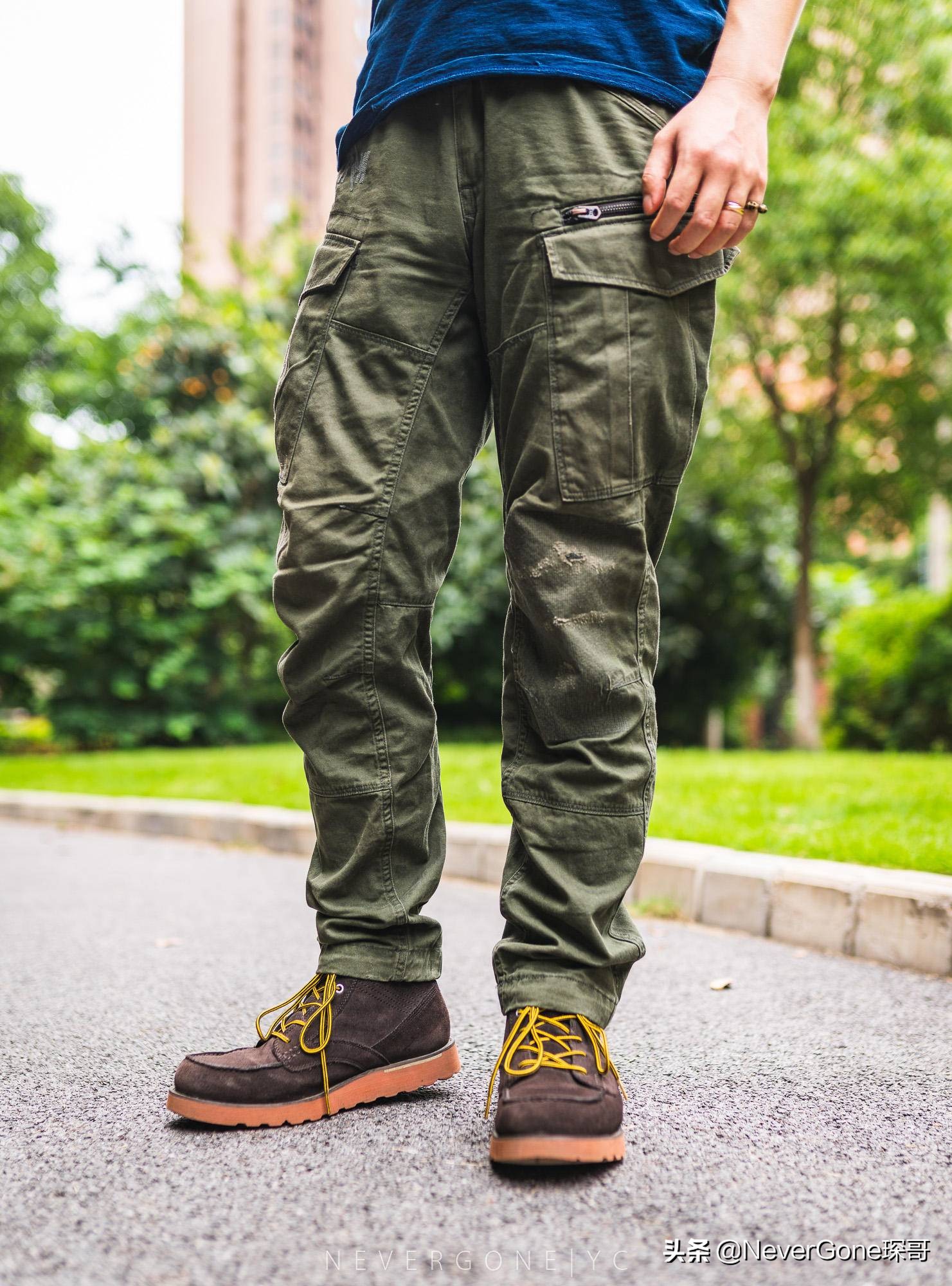 一双nike鞋子正面图,耐克复古工装鞋