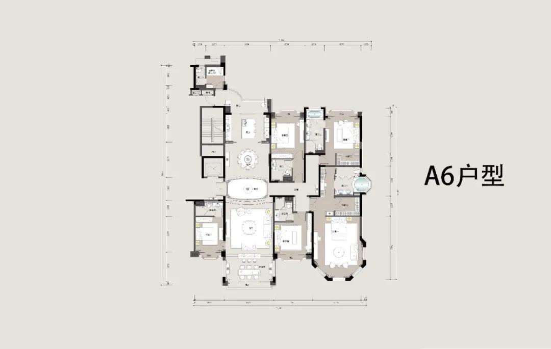 403平米大平层豪宅,332平方大平层江景