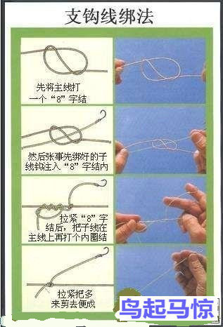 钓鱼串钩的绑法图解教程,串钩绑法及串钩钓鱼技巧大全