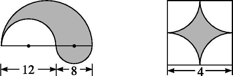 六年级圆的阴影部分周长和面积,圆的面积周长经典题型