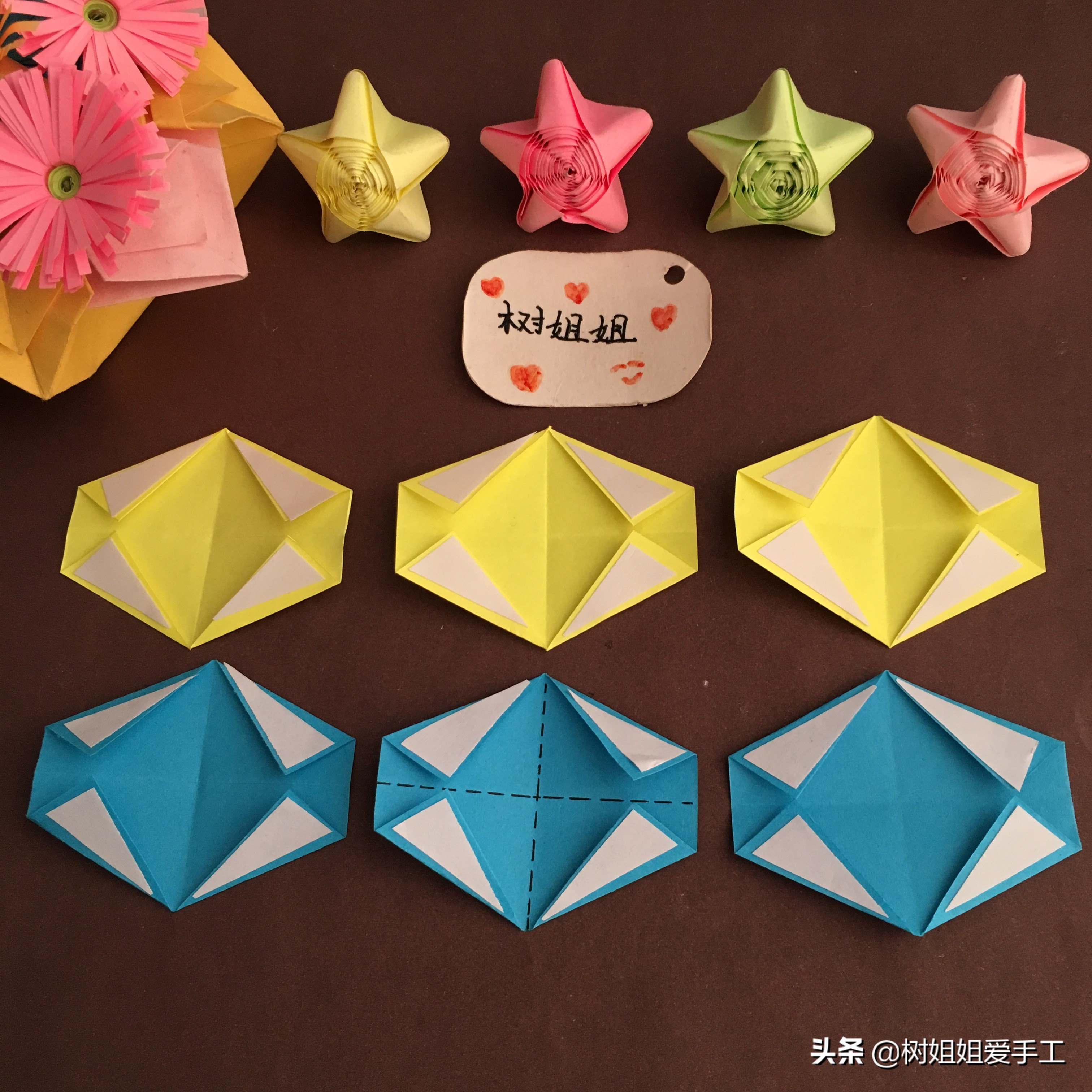 正方形折纸折灯笼慢动作,许多正方形折纸灯笼