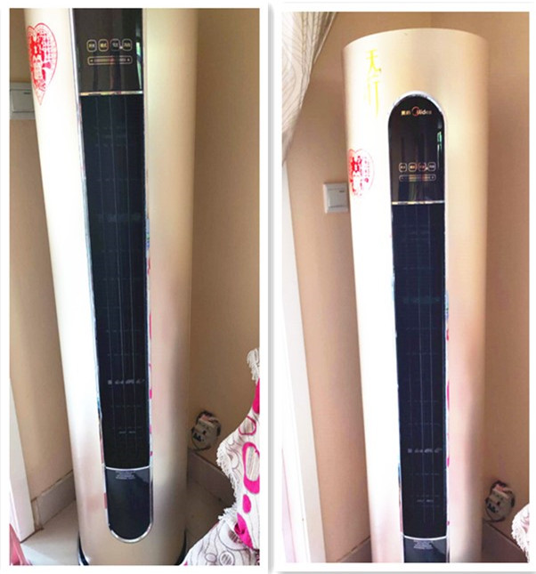 美的智行圆柱空调家里清洗教程,美的智行圆柱柜式空调清洗方法