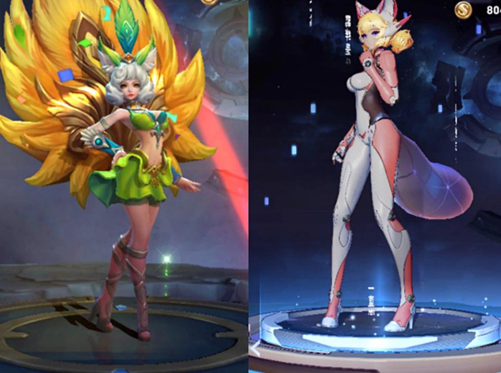 妲己原皮局内展示,妲己新皮肤被逼跳舞