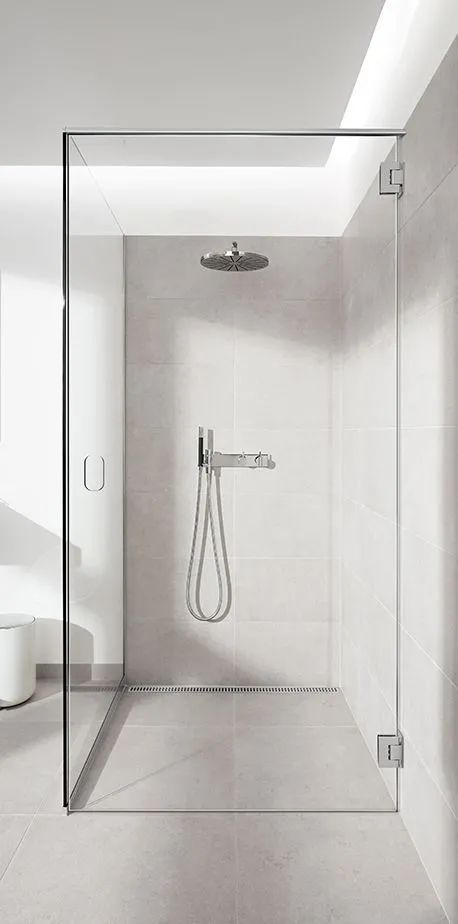 最简易的干湿分离淋浴间,淋浴区干湿分离