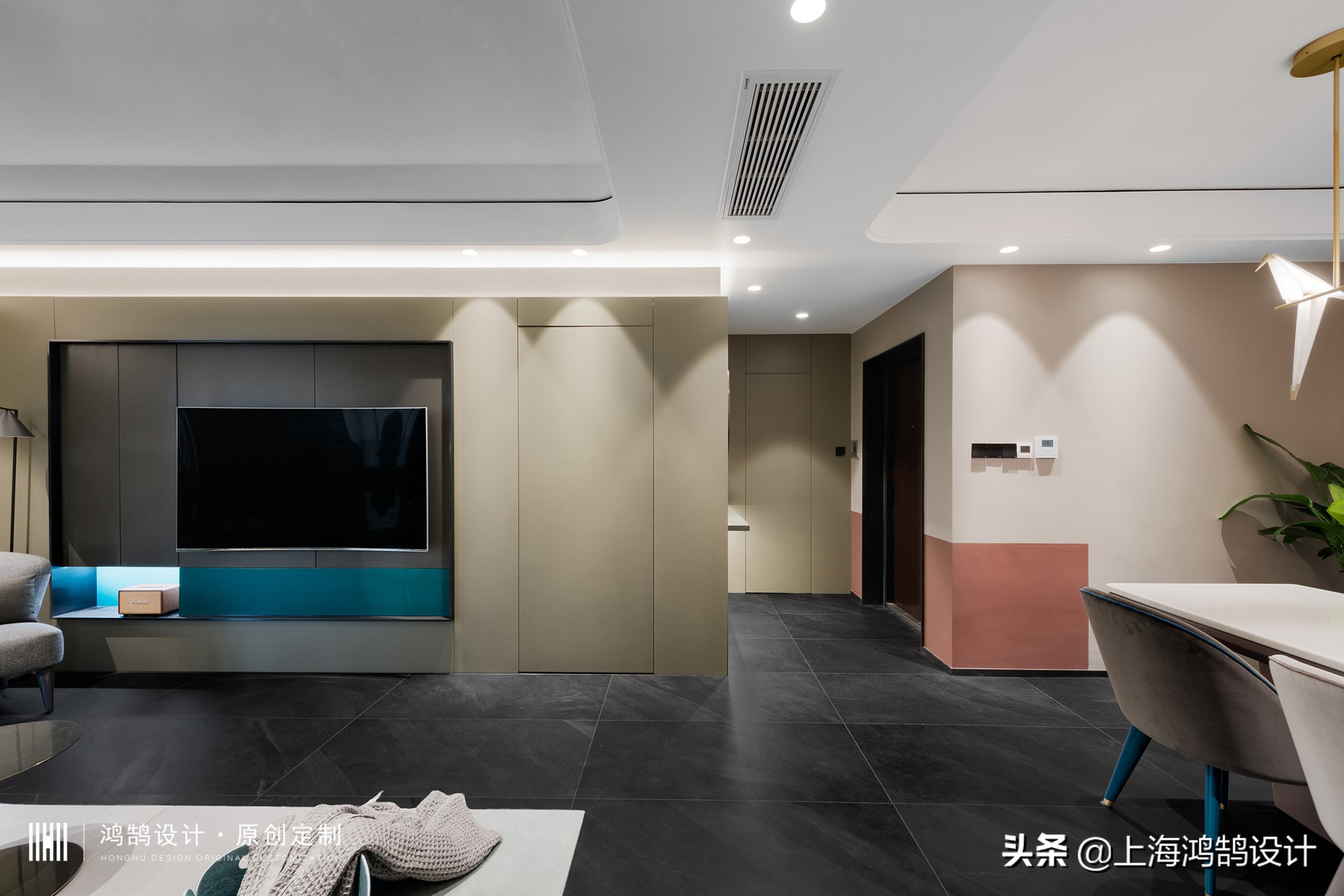 艺术家的室内软装设计案例,孟菲斯风格屏风软装