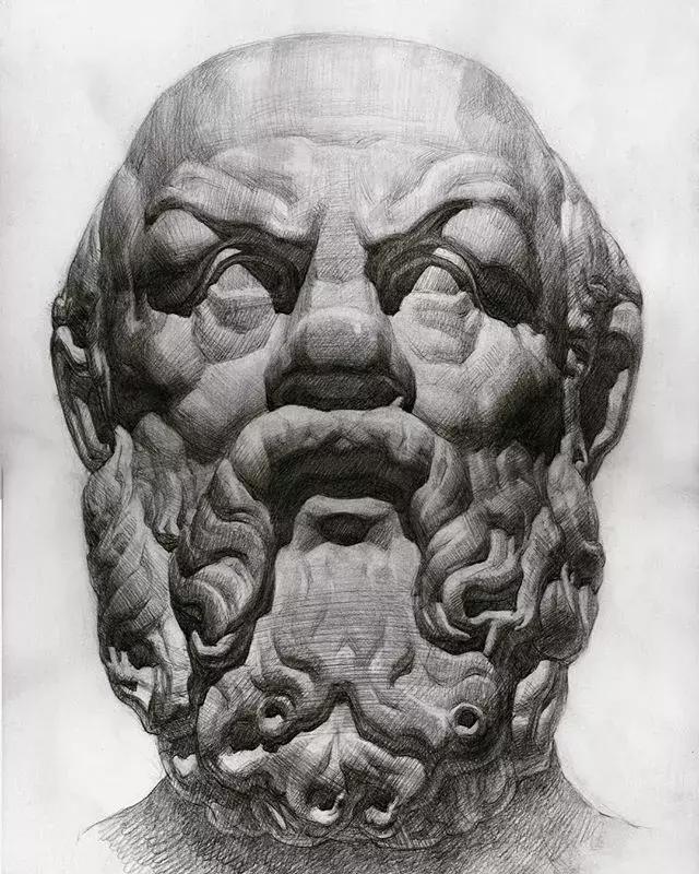 画素描不画脸,画素描总是画不深入