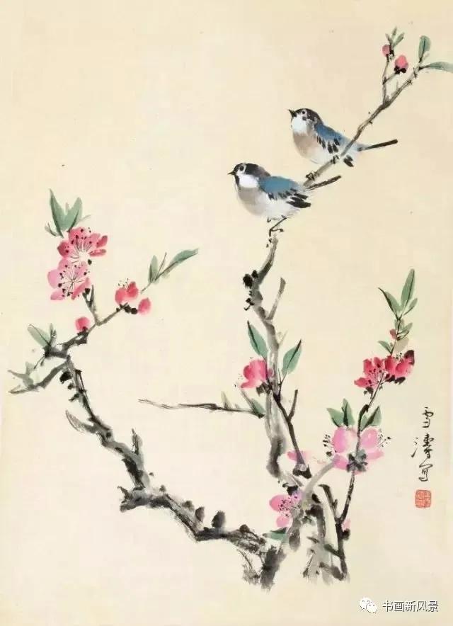 王雪涛画戴胜鸟,王雪涛画的小鸟图片