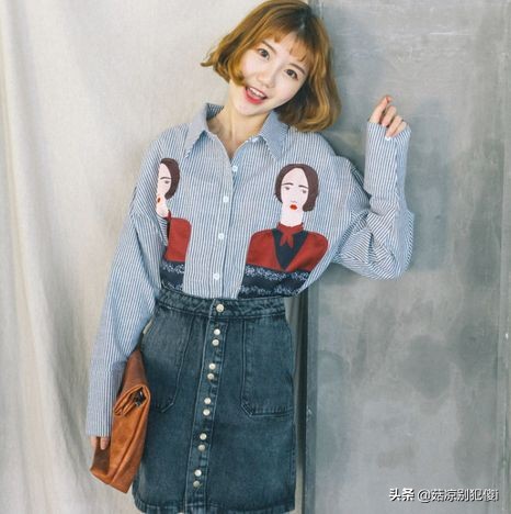 秋季衬衫怎么穿好看塞进裙子,秋衬衫怎么穿出高级感