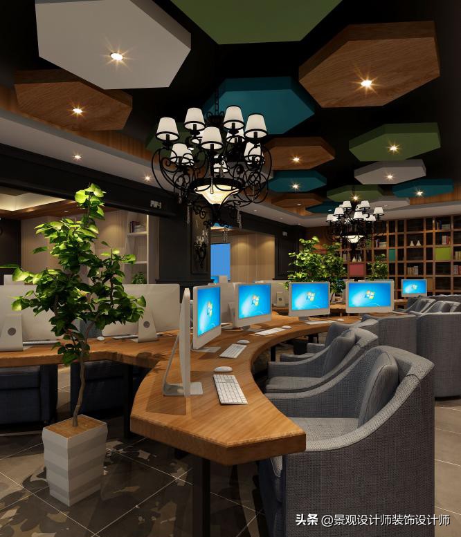 网咖设计效果图,网咖设计图哪找