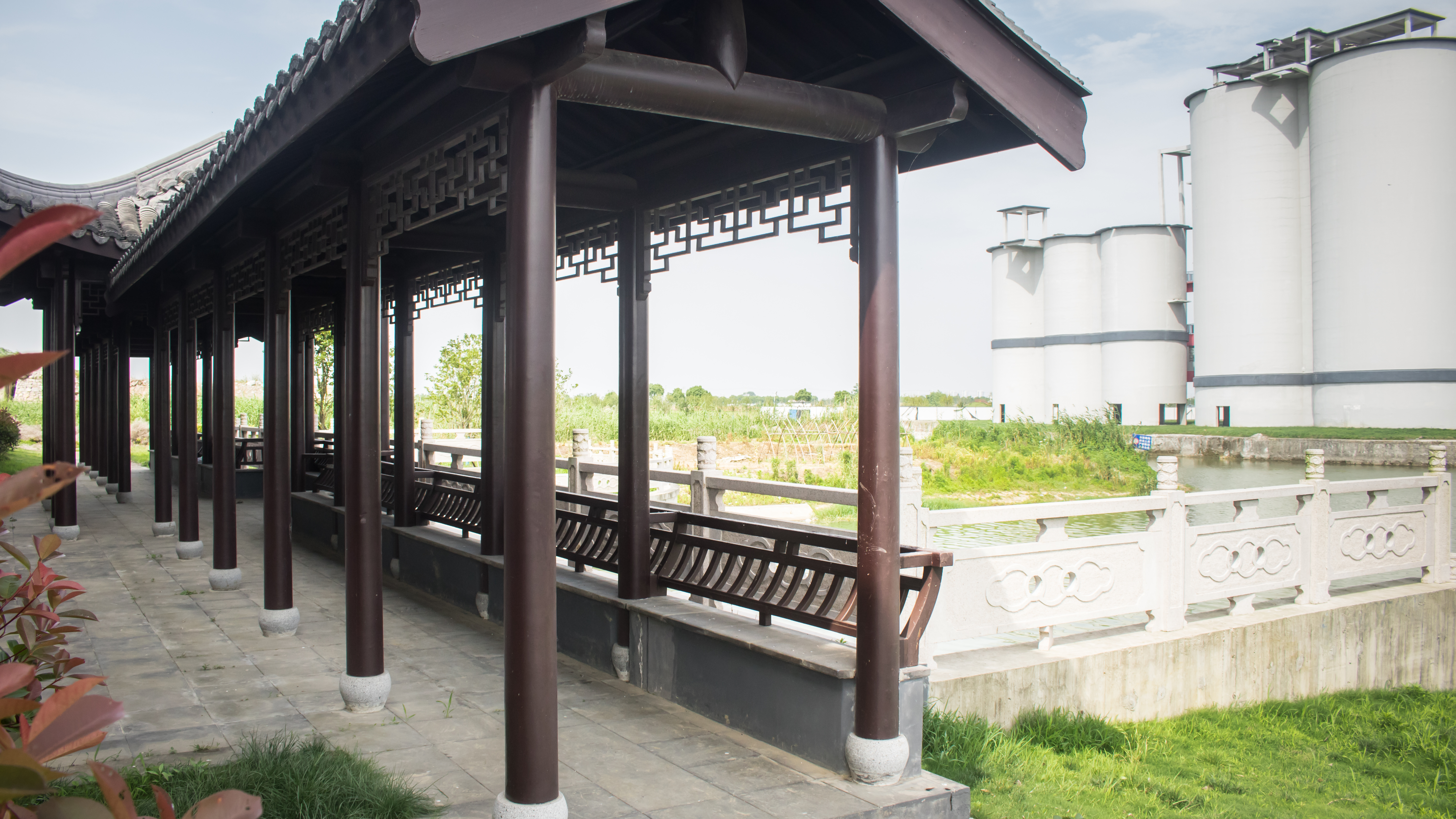 江南水乡长荡湖,烟雨江南湖中美景