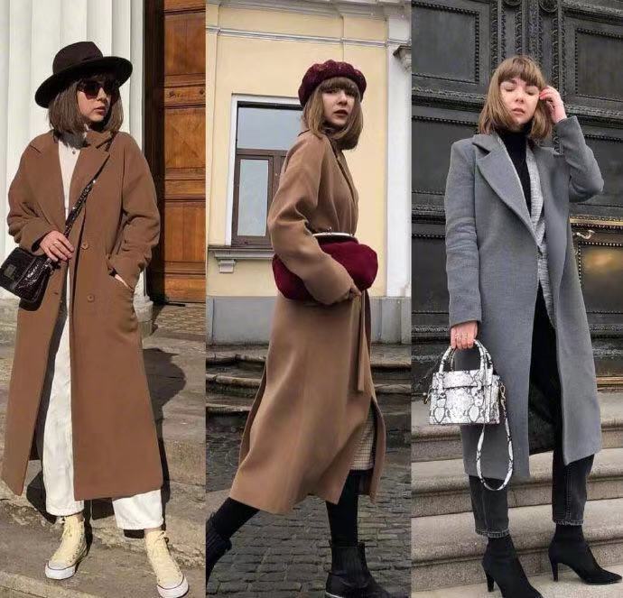 高个子西装大衣最佳搭配,西装大衣穿搭高级感高个子